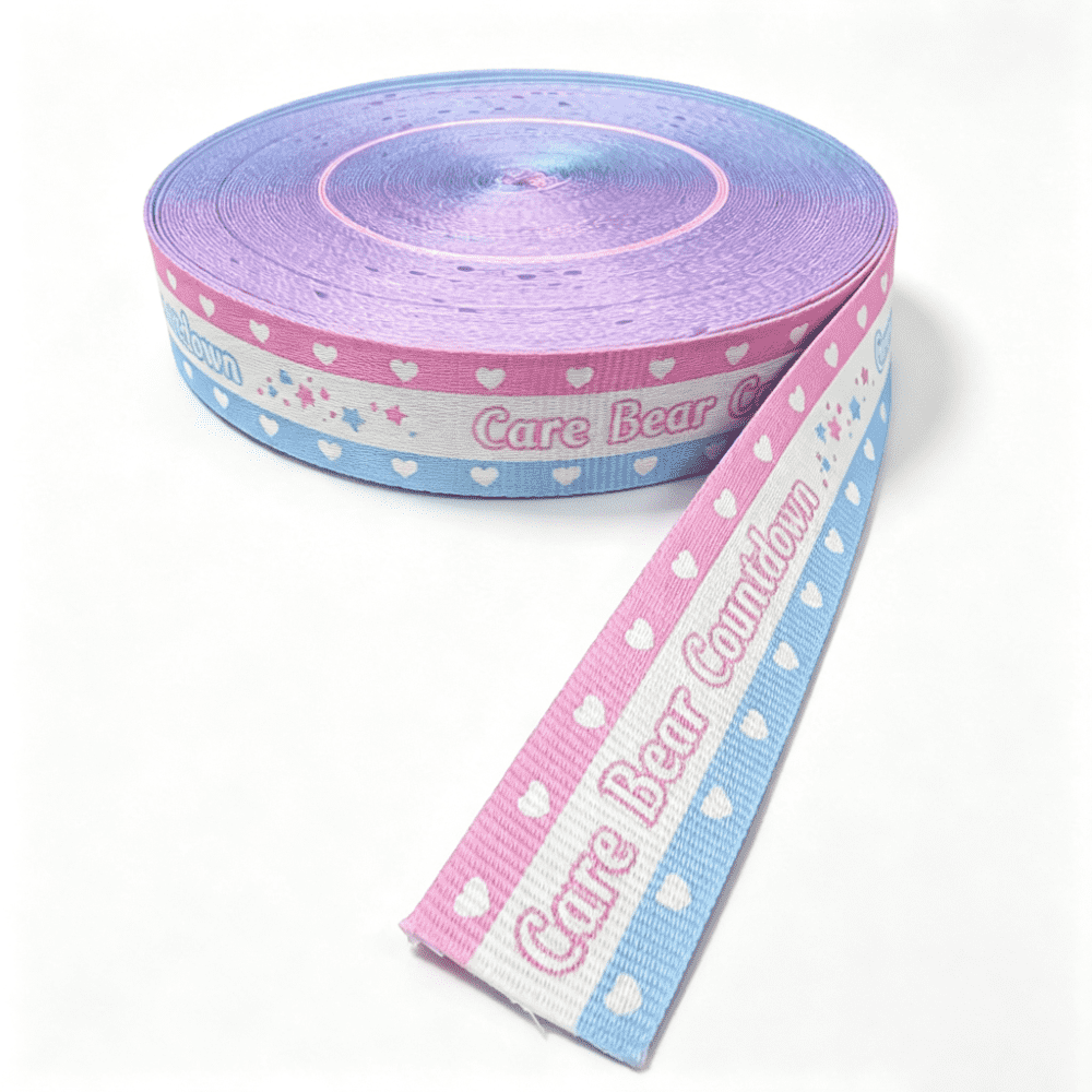 Polyester Digital Printed Webbing with Custom Logo Printed Strap for Pet Harness Backpack